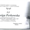 Ś.P. Jadwiga Perkowska