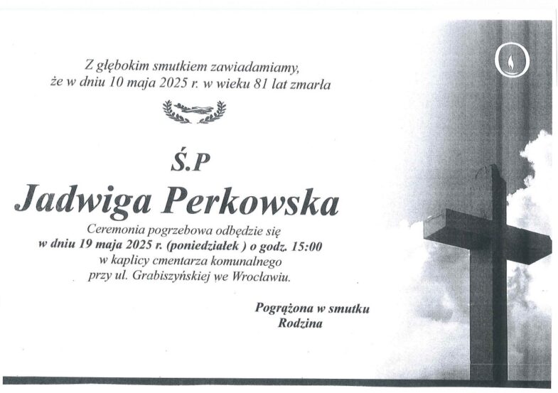Ś.P. Jadwiga Perkowska