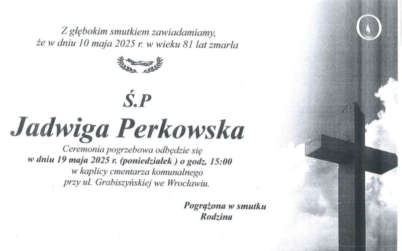 Ś.P. Jadwiga Perkowska